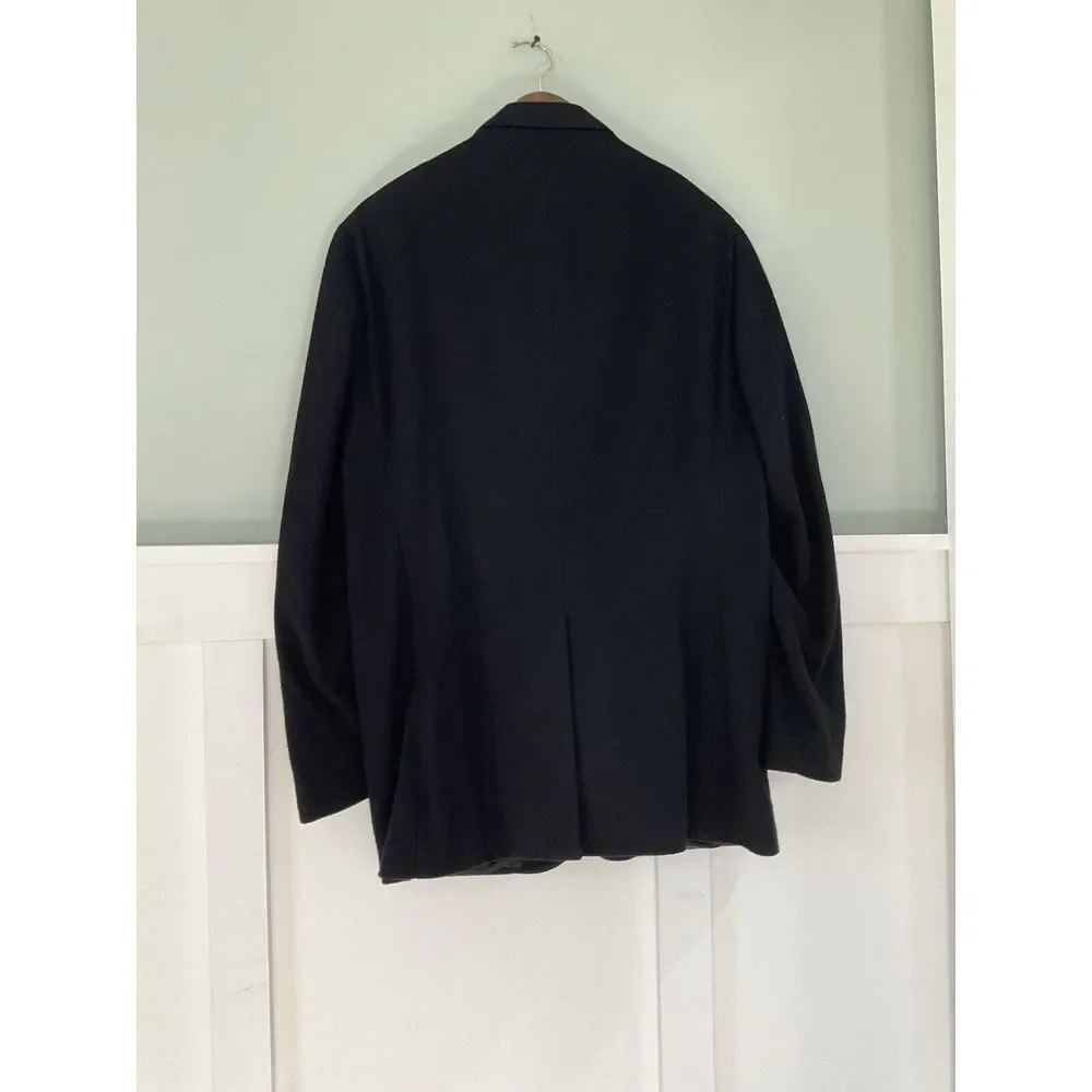 Ralph Lauren Polo Suit Coat Blazer  Wool Cashmere Made In Italy 2 button 42 Long - Picture 3 of 13